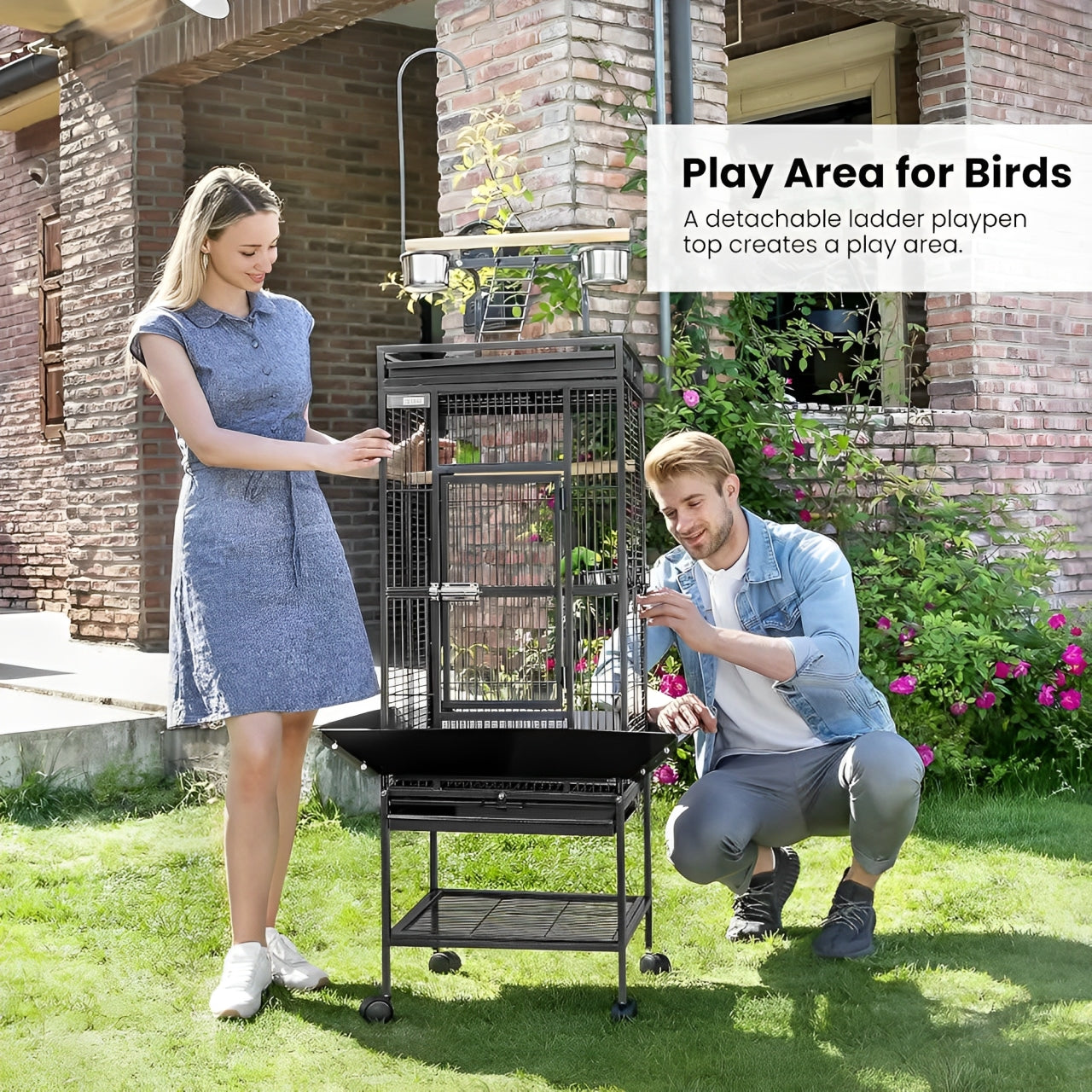 Jaula Grande de Hierro Forjado VivoHome