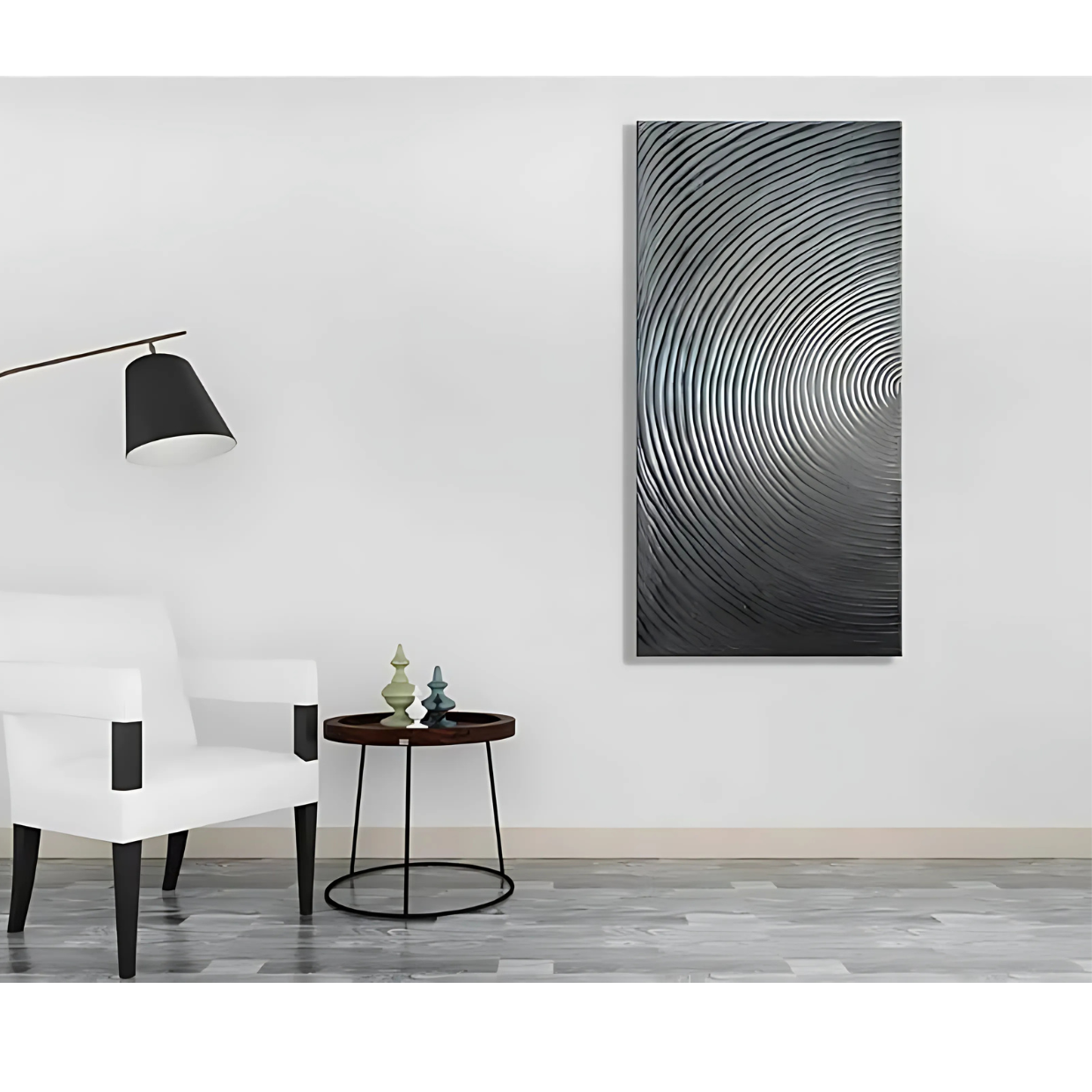 Óleo Sobre Lienzo con Relieve Vertical