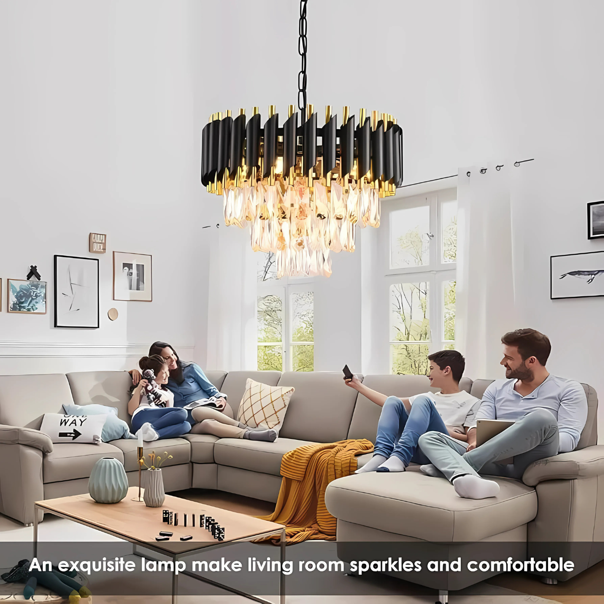 Lámpara Colgante Anais Chandelier Crystal