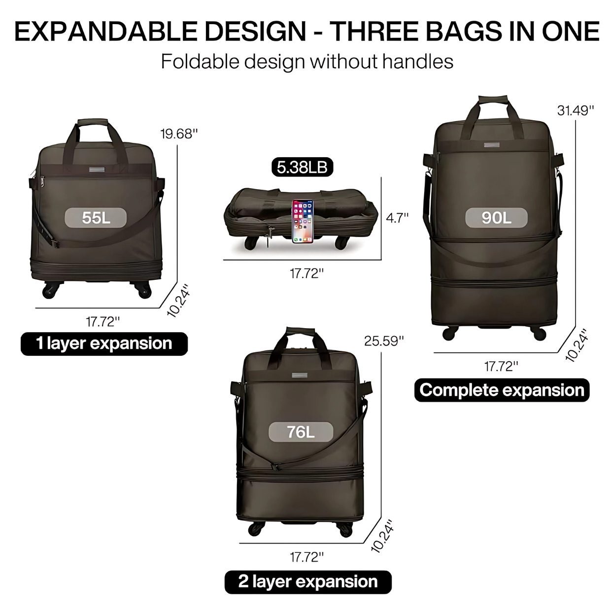 Bolso de Equipaje Expandible Hanke